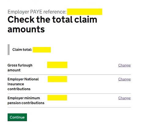 Job Retention Scheme Portal Step 13