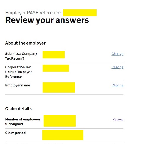 Job Retention Scheme Portal Step 19